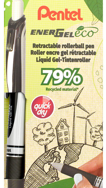 Pentel Liquid Gel-rollerball Energel BL77 Eco, 4 stuks in etui
