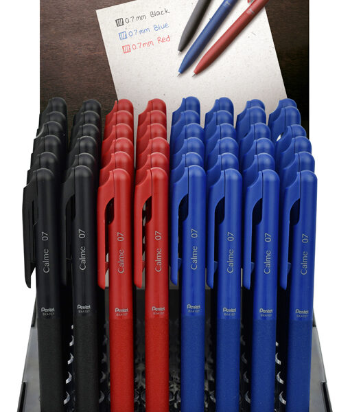 Pentel drukbalpen Calme, 0,35 mm, toonbankdisplay