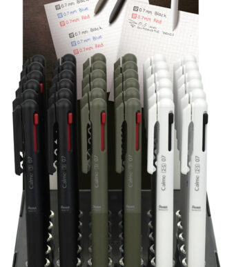 Pentel meerkleuren-drukbalpen Calme, 0,35 mm, toonbankdisplay