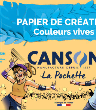 CANSON gekleurd papier in verzamelmap, DIN A4, 150 g/m2