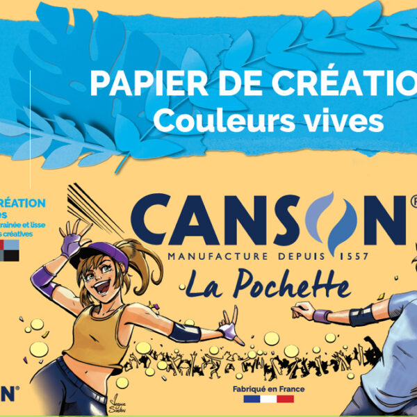 CANSON gekleurd papier in verzamelmap, DIN A4, 150 g/m2