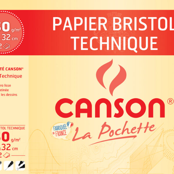 CANSON tekenpapier Bristol, 240 x 320 mm, 250 g/m2