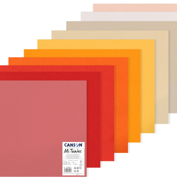 CANSON tekenpapier Mi-Teintes, 500 x 650 mm, kleuren assorti
