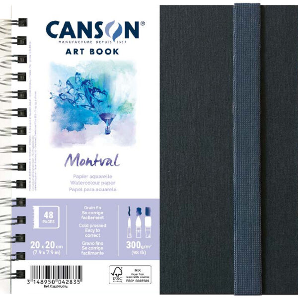 CANSON schetsboek ART BOOK Montval, 200 x 200 mm