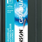 CANSON schetsboek GRADUATE Aquarelle, 140 x 216 mm, zwart