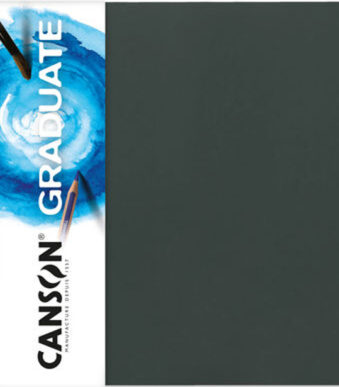CANSON schetsboek GRADUATE Aquarelle, 216 x 140 mm, zwart
