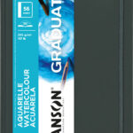 CANSON schetsboek GRADUATE Aquarelle, 216 x 279 mm, zwart