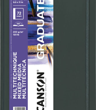 CANSON schetsboek GRADUATE Mixed Media, 216 x 279 mm, zwart