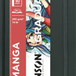 CANSON schetsboek GRADUATE Manga, 140 x 216 mm, zwart