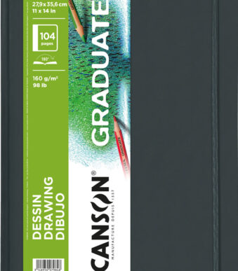 CANSON schetsboek GRADUATE DRAWING, 279 x 356 mm, zwart