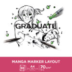 CANSON studieblok GRADUATE Manga Marker Layout, DIN A4