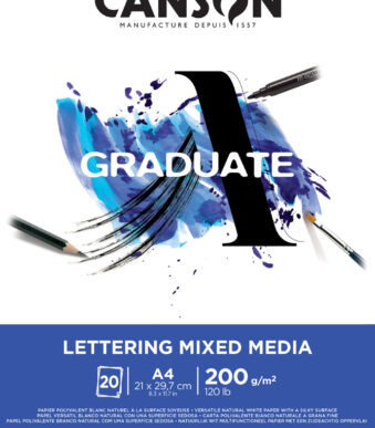 CANSON studieblok GRADUATE LETTERING MIXED MEDIA, DIN A4