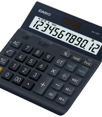 CASIO desktop rekenmachine DH-12ET, 12-cijferig, zwart