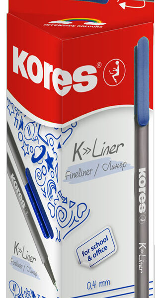 Kores Fineliner ´K-Liner´, 0,4 mm, blauw