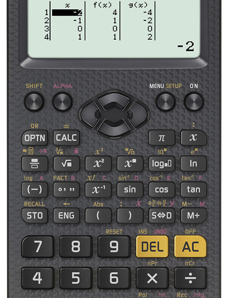 CASIO schoolcalculator FX-85DE X, solar-/ batterijvoeding