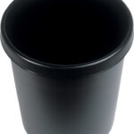 helit prullenbak ´the german´, 30 liter, PE, rond, zwart