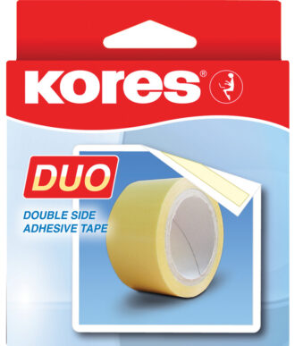Kores dubbelzijdig plakband, 30 mm x 5 m