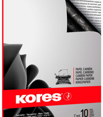 Kores carbonpapier A4, zwart, schrijfmachine, 10 vel