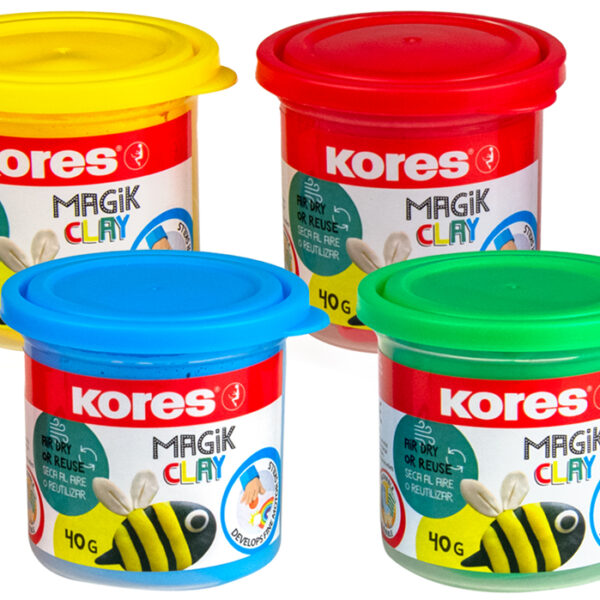 Kores boetseerklei 'Magic Clay', kleuren assorti, luchtdrogend