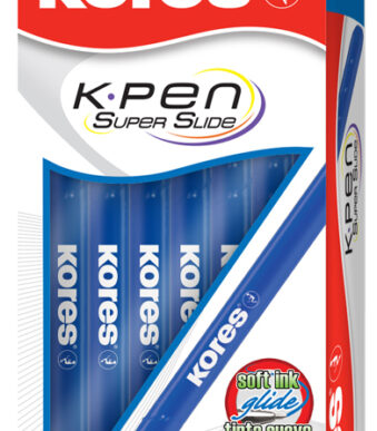 Kores balpen K-Pen Super Slide K0, zwart, M