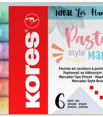 Kores viltstift Brush Tip Marker Pastel Style