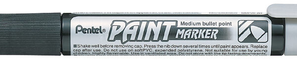 Pentel lakmarker PAINT MARKER MMP20, zilver