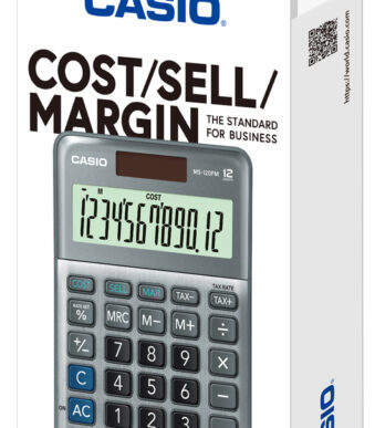 CASIO desktop rekenmachine MS-120FM, 12-cijferig, zilver