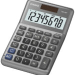 CASIO desktop rekenmachine MS-80F, 8-cijferig, zilver