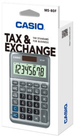 CASIO desktop rekenmachine MS-80F, 8-cijferig, zilver