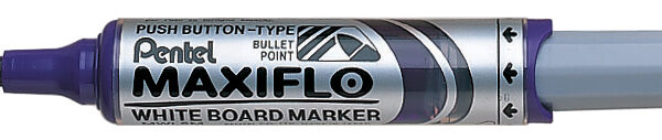 Pentel Whiteboardmarker MAXIFLO MWL5M, ronde punt, 2,1 mm, violet