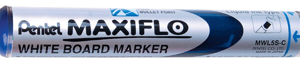 Pentel Whiteboardmarker MAXIFLO MWL5S, blauw, ronde punt, 1,6 mm
