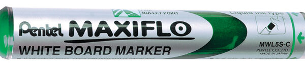 Pentel Whiteboardmarker MAXIFLO MWL5S, groen, ronde punt, 1,6 mm
