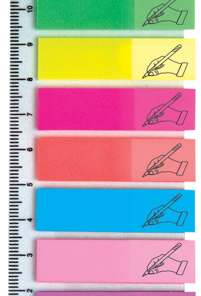 Kores Pagemarker 'Sign Here'- folie, 12 x 45 mm, 8x 25 vel