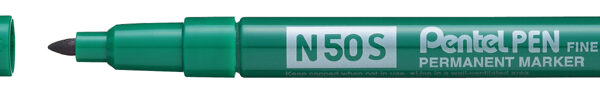 Pentel permanent-marker N50S, ronde punt fijn, groen