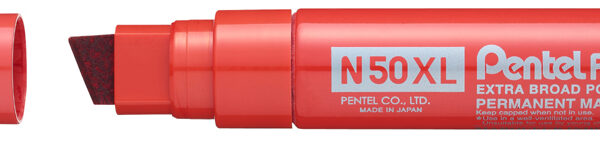 Pentel permanent-marker N50XL, wigpunt breed, rood