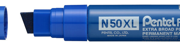 Pentel permanent-marker N50XL, wigpunt breed, blauw