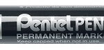Pentel permanent-marker N60, zwart, wigpunt