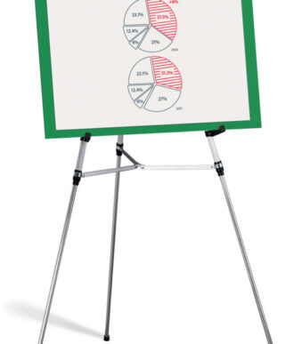 nobo Telecoop-onderstel voor borden, witaluminium