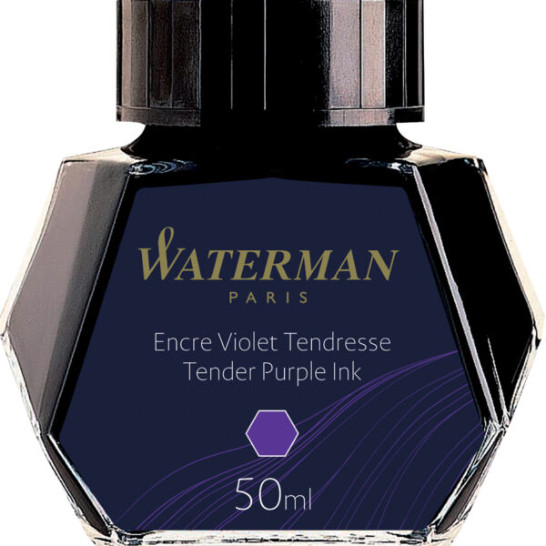 WATERMAN inkt, violet, inhoud: 50 ml in glazen potje