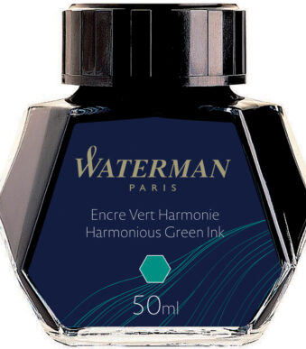 WATERMAN inkt, harmoniegroen, inhoud: 50 ml in glazen potje