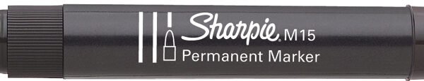SHARPIE permanent marker M15, ronde punt, zwart