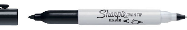 Sharpie permanent-marker ´TWIN TIP´, zwart