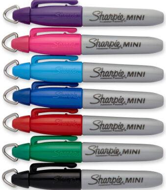 Sharpie permanent-marker Mini, assorti, 72 stuks in snoeppot