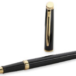 WATERMAN rollerbalpen Hémisphère, lak zwart G.C.