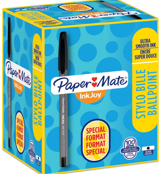 Paper:Mate balpen InkJoy 100, Value Pack, M, zwart