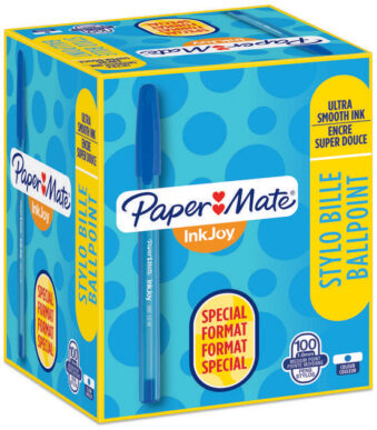 Paper:Mate balpen InkJoy 100, Value Pack, M, blauw