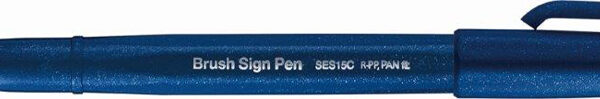 PentelArts Brush Sign Pen SES15, nachtblauw