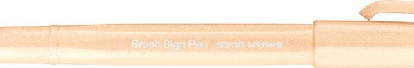 PentelArts kalligrafiestift Brush Sign Pen SES15, bleekoranje
