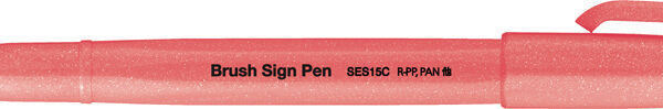PentelArts fineliner Brush Sign Pen SES15, neonrood