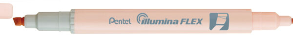Pentel tekstmarker Illumina Flex Pastel, pasteloranje